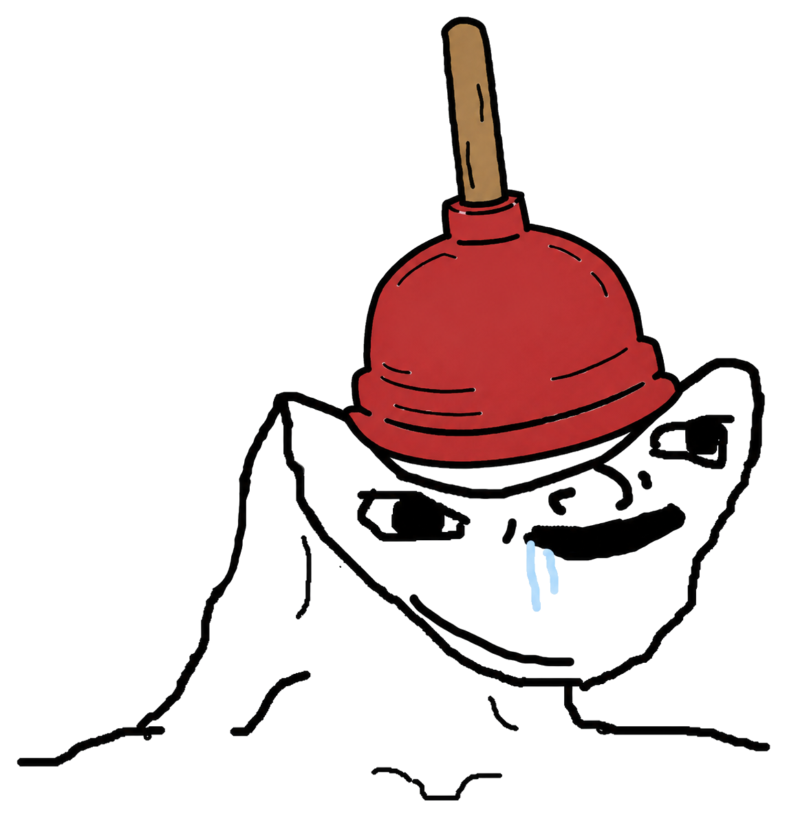 RtardPlumber, a goofy hand-drawn plumber character with a red plunger hat